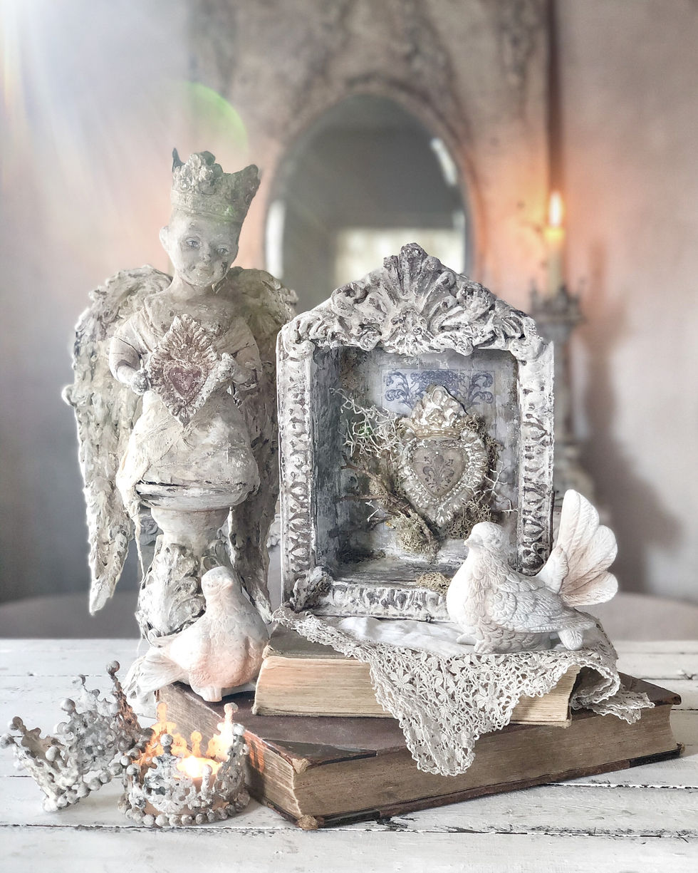 Thumbnail: Flaming Heart Ex-voto with Fleur-de-Lis