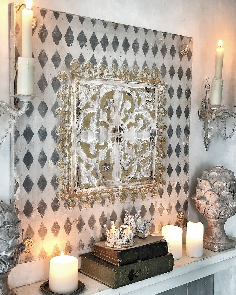 Thumbnail: Wall Plaque with Gold Medallion