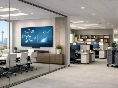 Büroreinigung für Pharma-Vertriebsbüros in Düsseldorf Heerdt – Spezialisiert mit SanitCare