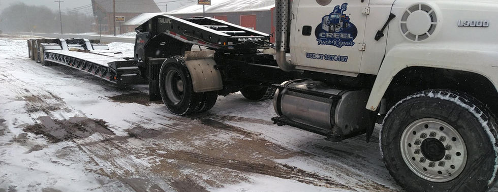 Ryan's white Ford L9000