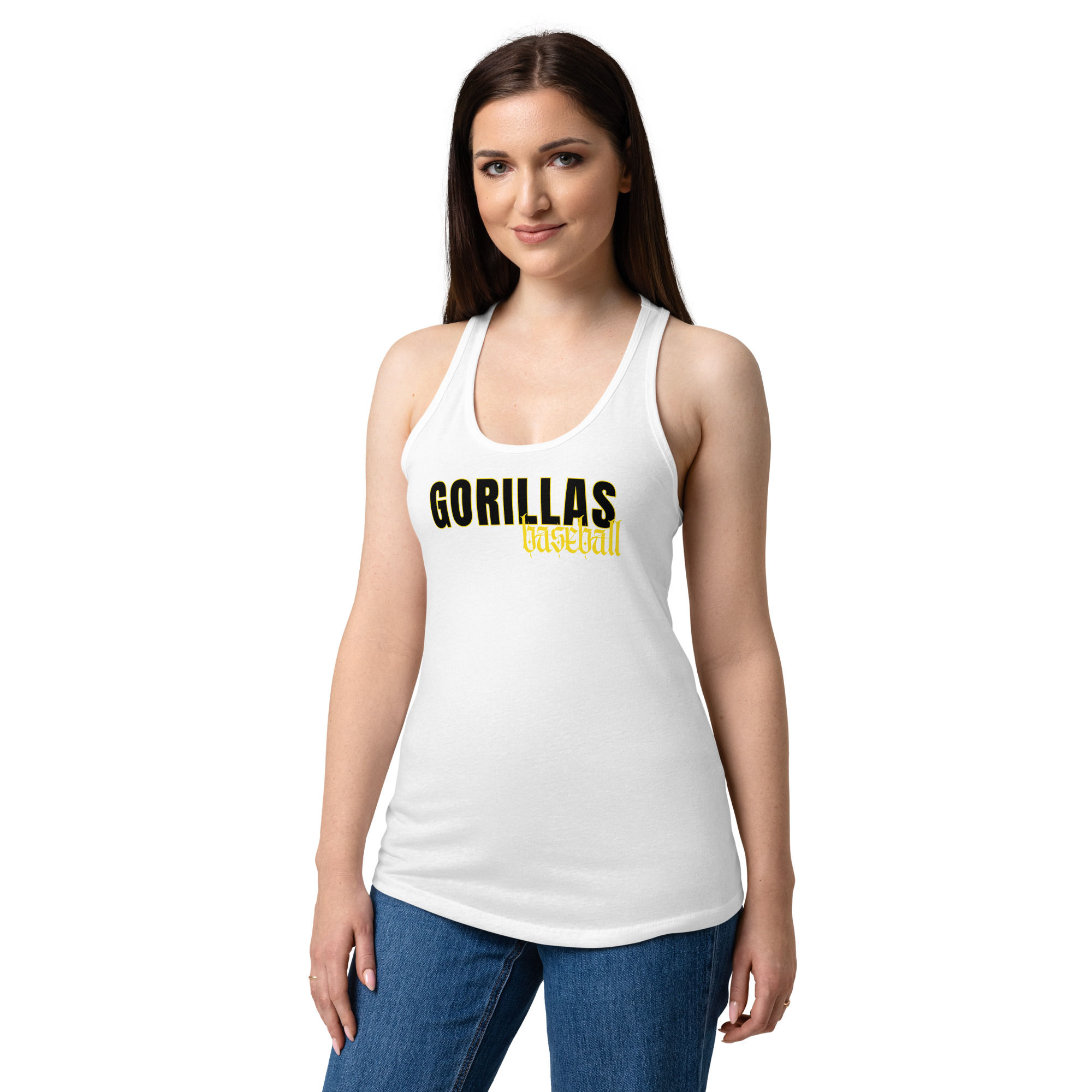 Gorillas Women’s fitted racerback tank top