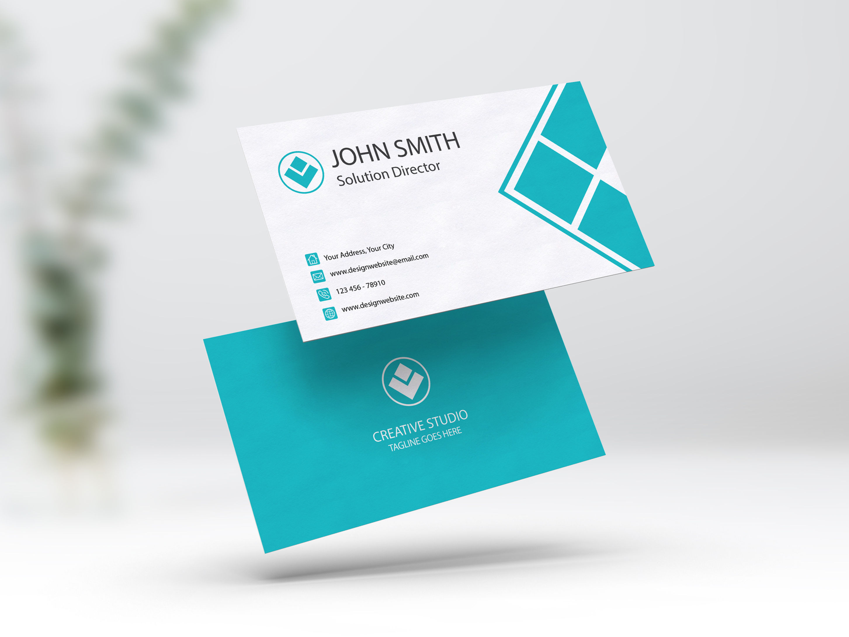 Cartes d'affaires couleur