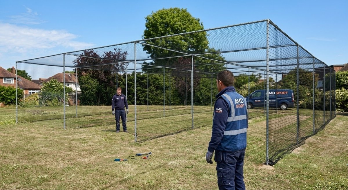 Cricket Cage Netting Replacement for UK Schools and Clubs
