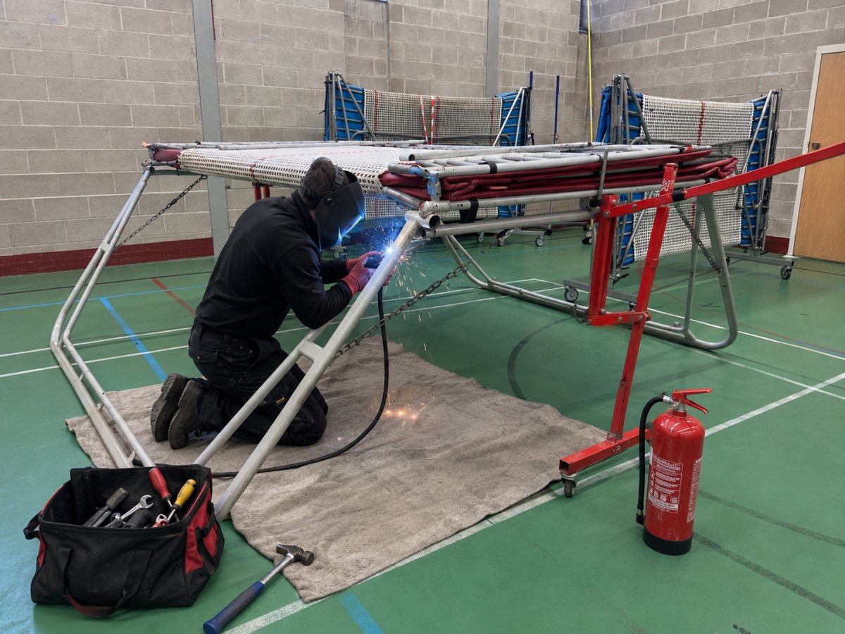 Gymnastics Trampoline Servicing in the UK: Inspection and Maintenance