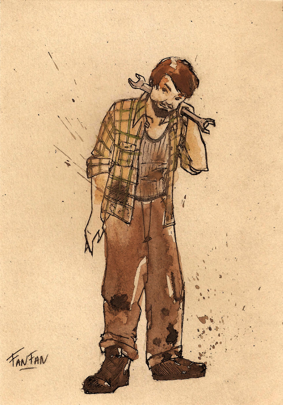 QUAND LA GUERRE - CROQUIS FANFAN