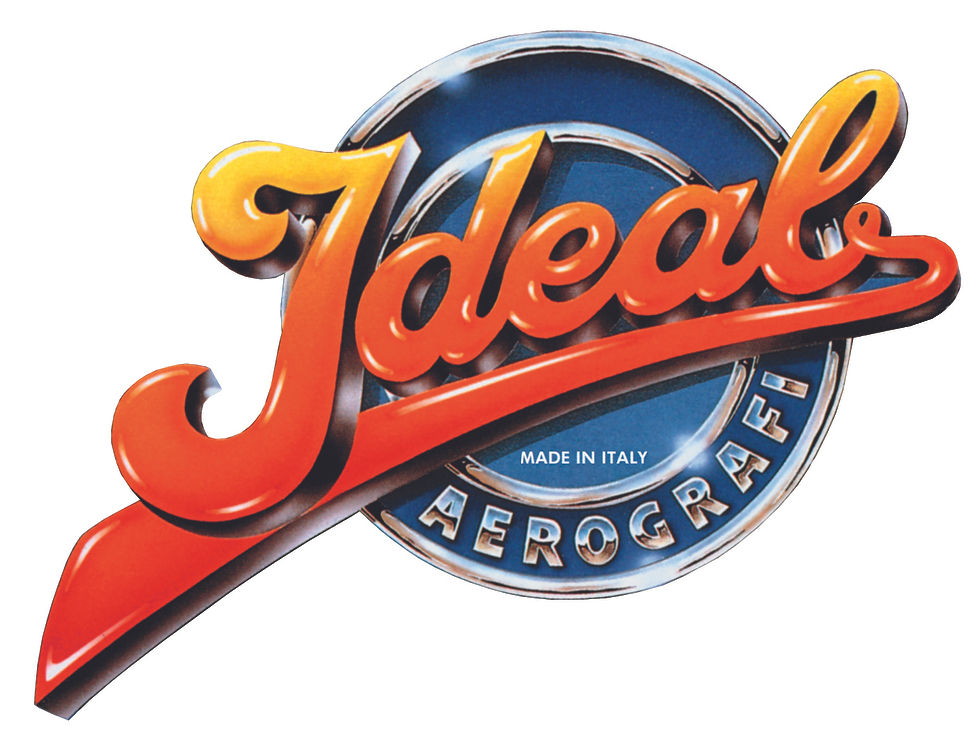 Ideal airbrush logo. A now-defunct airbrush brand