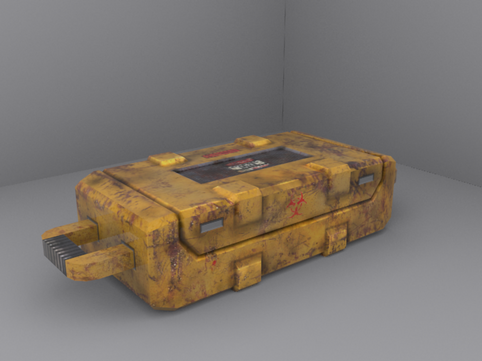 Rusty Crate 3D Model
