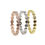 Thumbnail: 3 Stacking Rings in Rose Gold, Gold and Silver