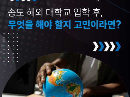 송도 해외대학교 입학하고 뭐 하지? GPA점수 성적이 중요!