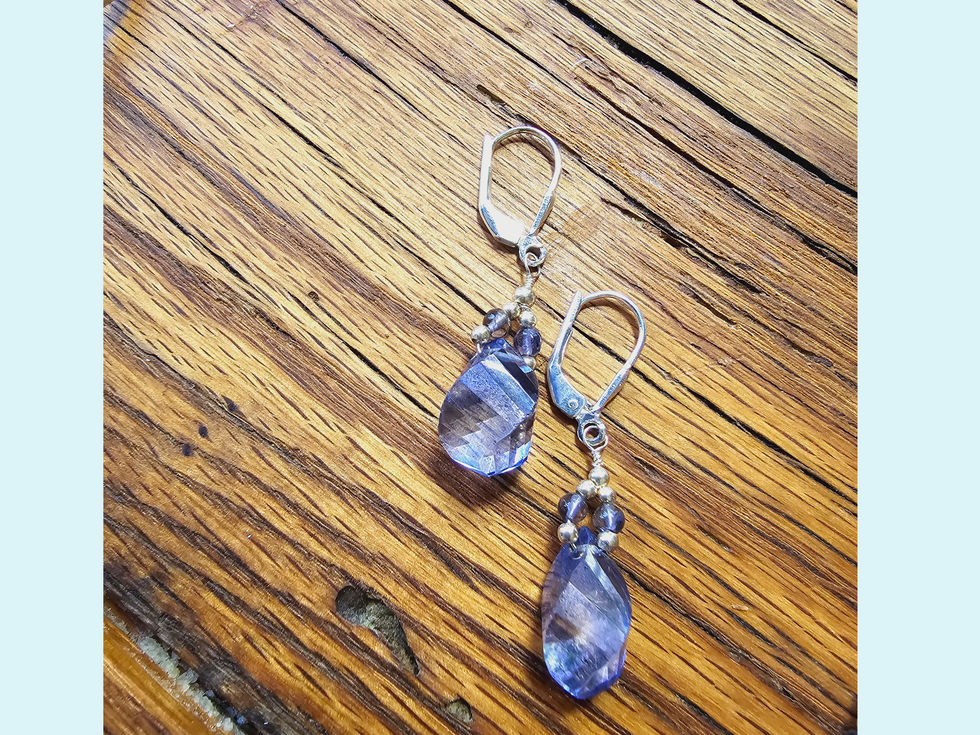 Blue Topaz Earrings