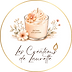 Logo Les Créations de Laurette avec bougie et fleurs