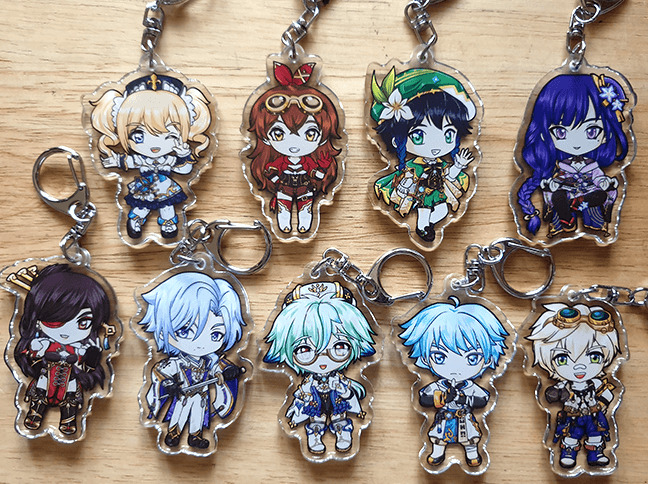 Thumbnail: Genshin Impact Acrylic keychains