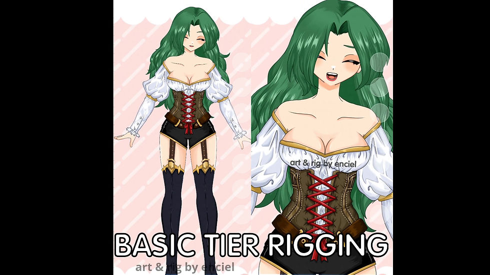 Thumbnail: Vtuber Live2D Commission Design + Rigging
