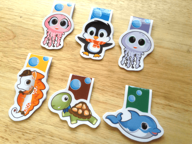 Thumbnail: Sea animal magnetic bookmarks