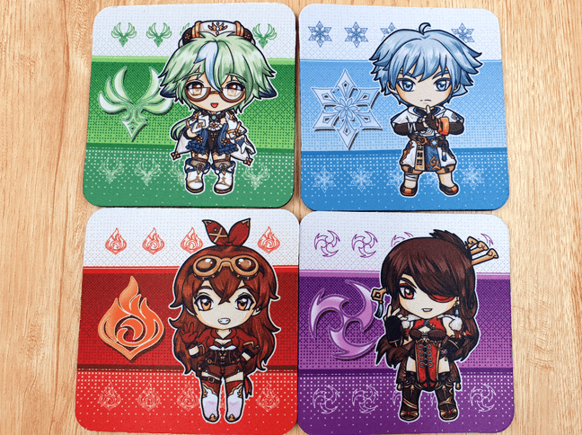 Thumbnail: Genshin Mug Coasters