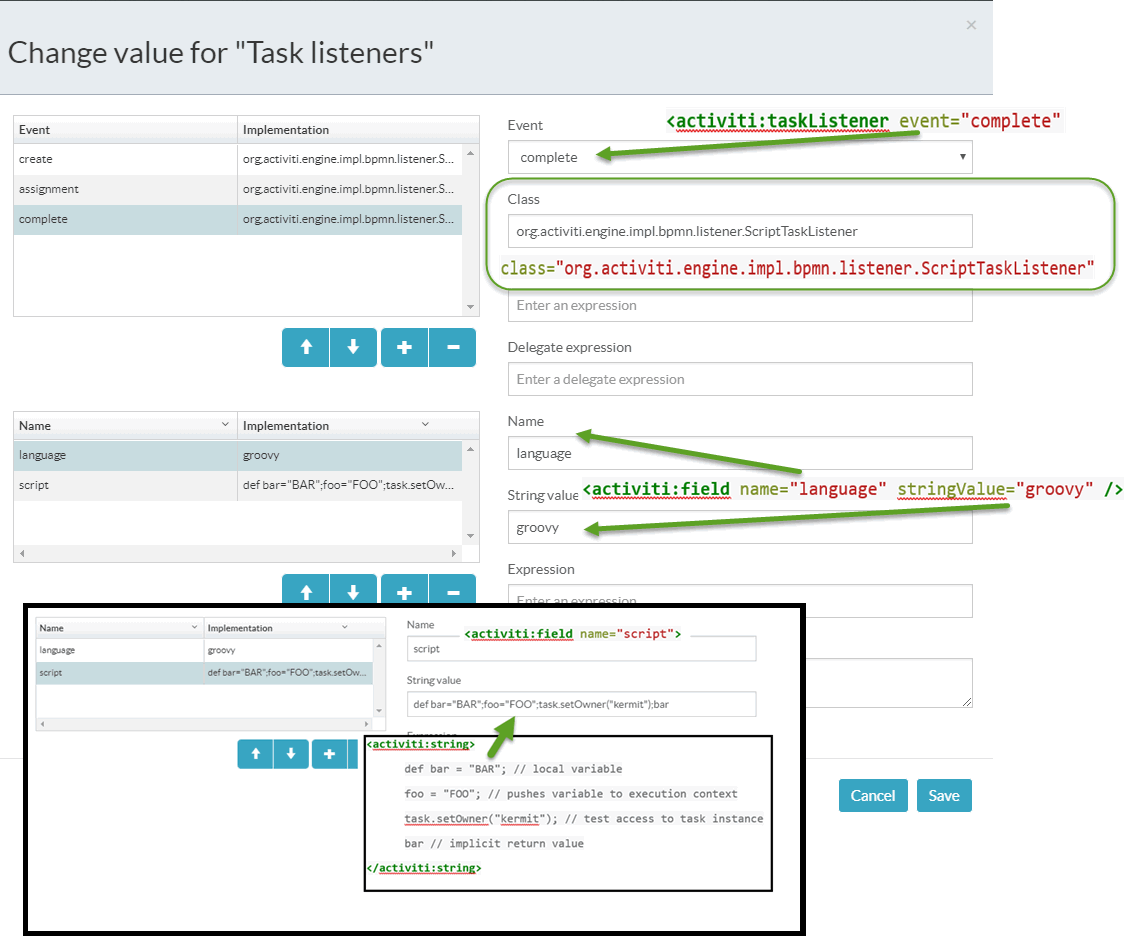 Task Listener vs. raw code