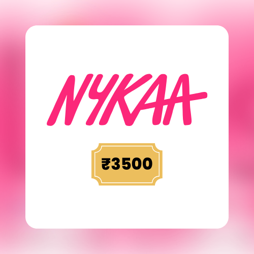Nykaa | Flat 4% Off | ₹3500 E-Gift Card | Instant Delivery | 1 Year Validity