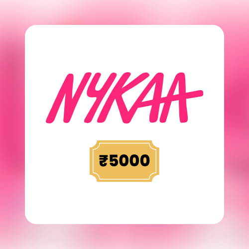 Nykaa | Flat 4% Off | ₹5000 E-Gift Card | Instant Delivery | 1 Year Validity