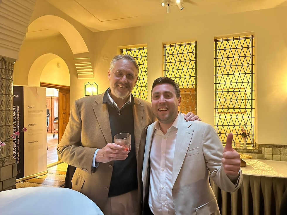 Max Woolger with Lodwijn at ENEX Amsterdam event
