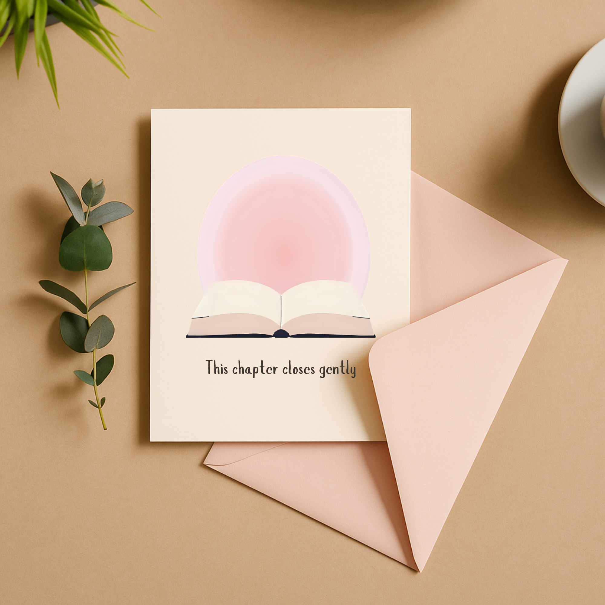 Therapeutic Goodbye Card: This Chapter Closes Gently