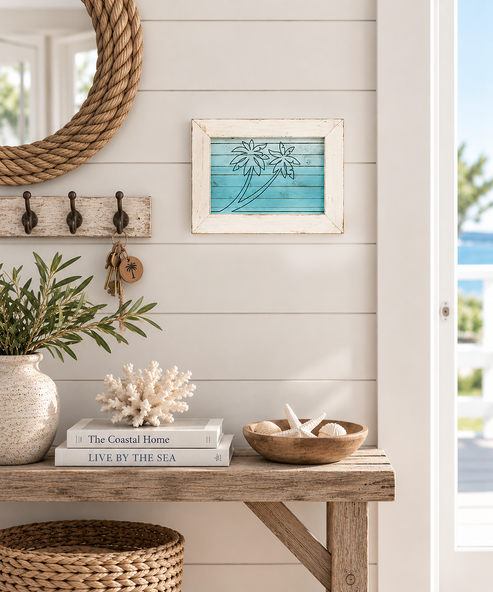 Wood Palm Tree 
Wall Decor
