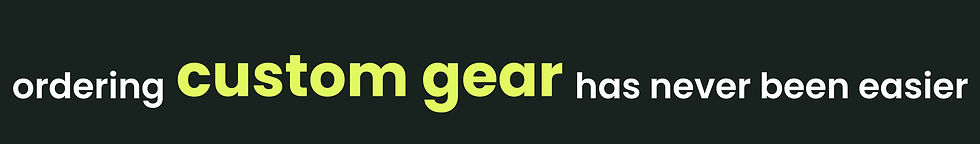 custom apparel order header