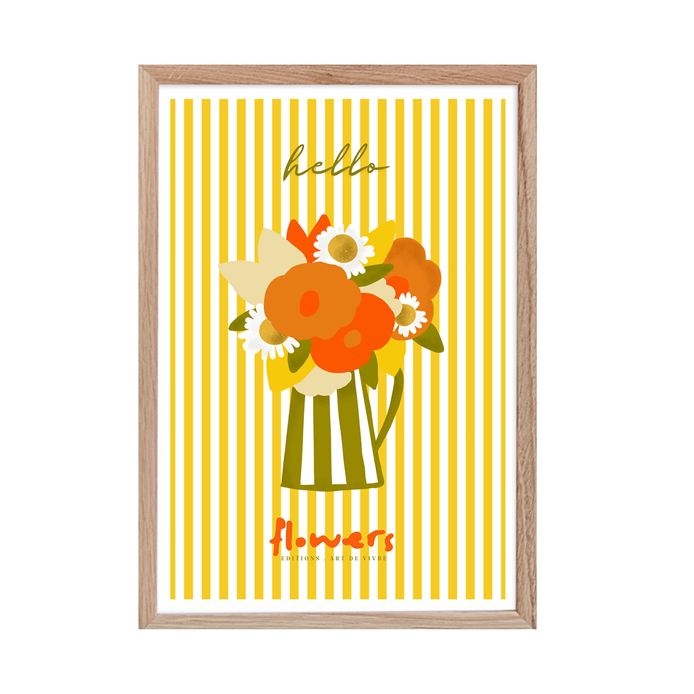 FLOWERS YELLOW - ETE 2025 - Format 21X30