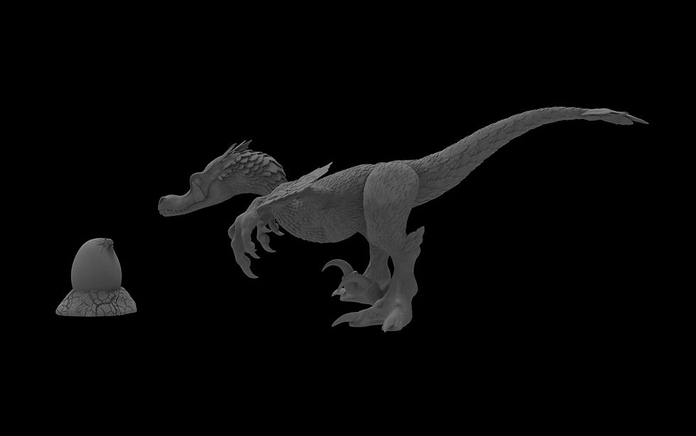 Thumbnail: Velociraptor 3D Print Files STL