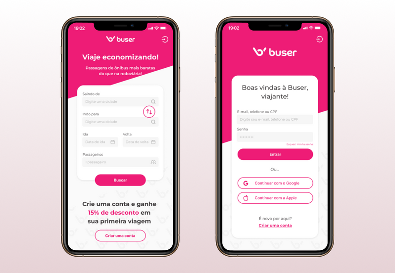 Tela de Onboarding + Tela de Login
