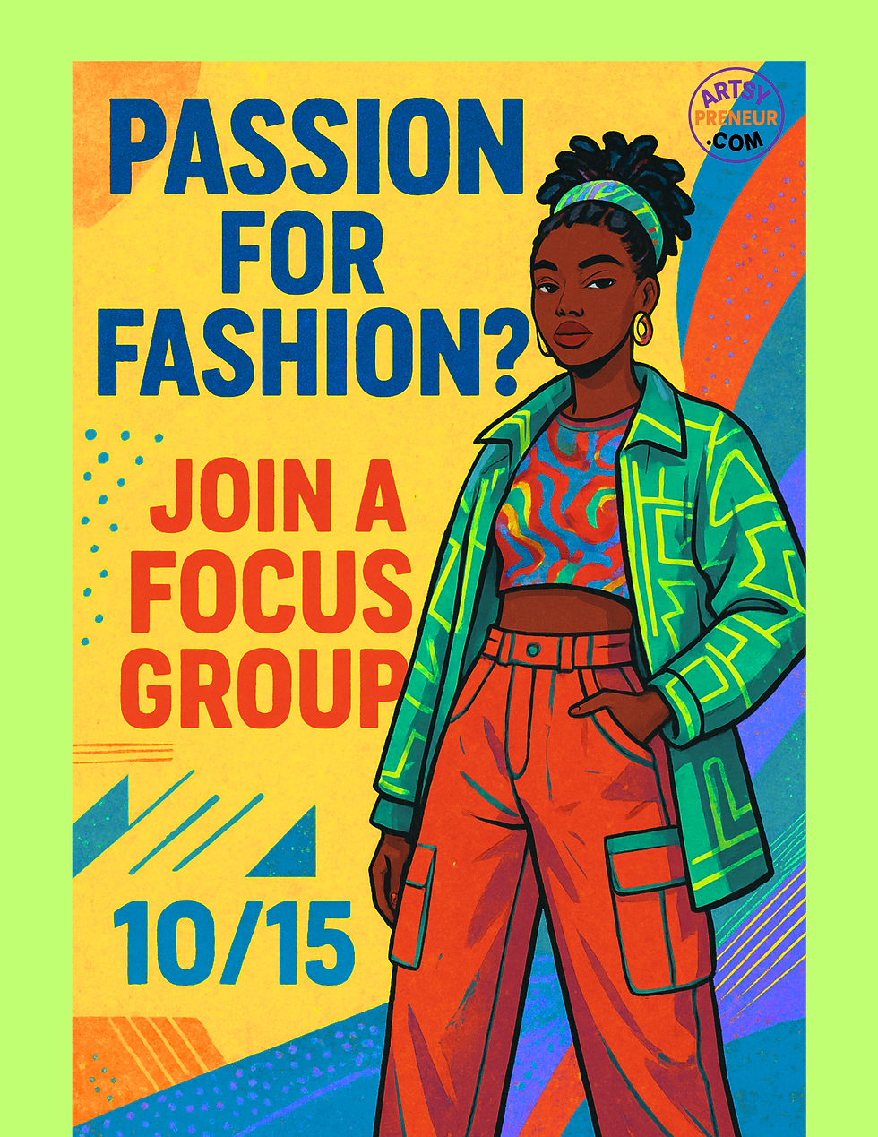 Passion for Fashion ✨👗💖Virtual Focus Group on 10/15!