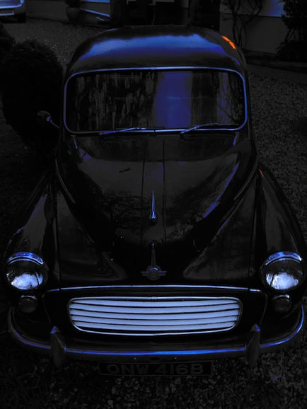 Morris Minor at Twilight