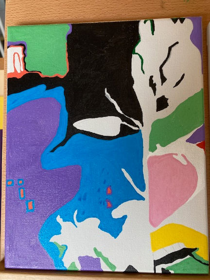 Painting a Bluebell from my Twilight Photo