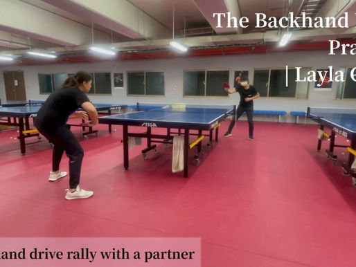 The Backhand Drive in Table Tennis