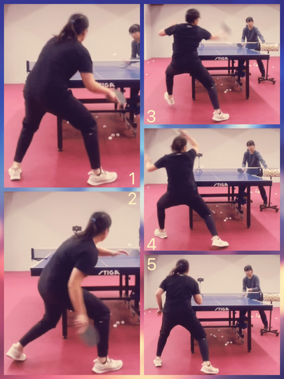 乒乓球正手拉下旋球（起下旋）