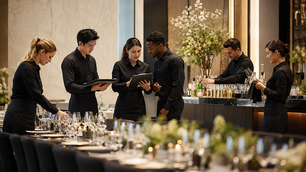 A team preparing before guests arrive.png