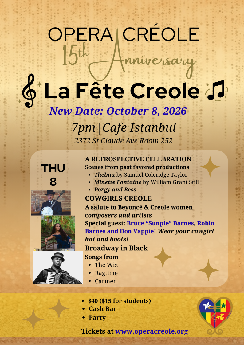OperaCréole's 15th Anniversary Celebration:La Fête Créole! (1)