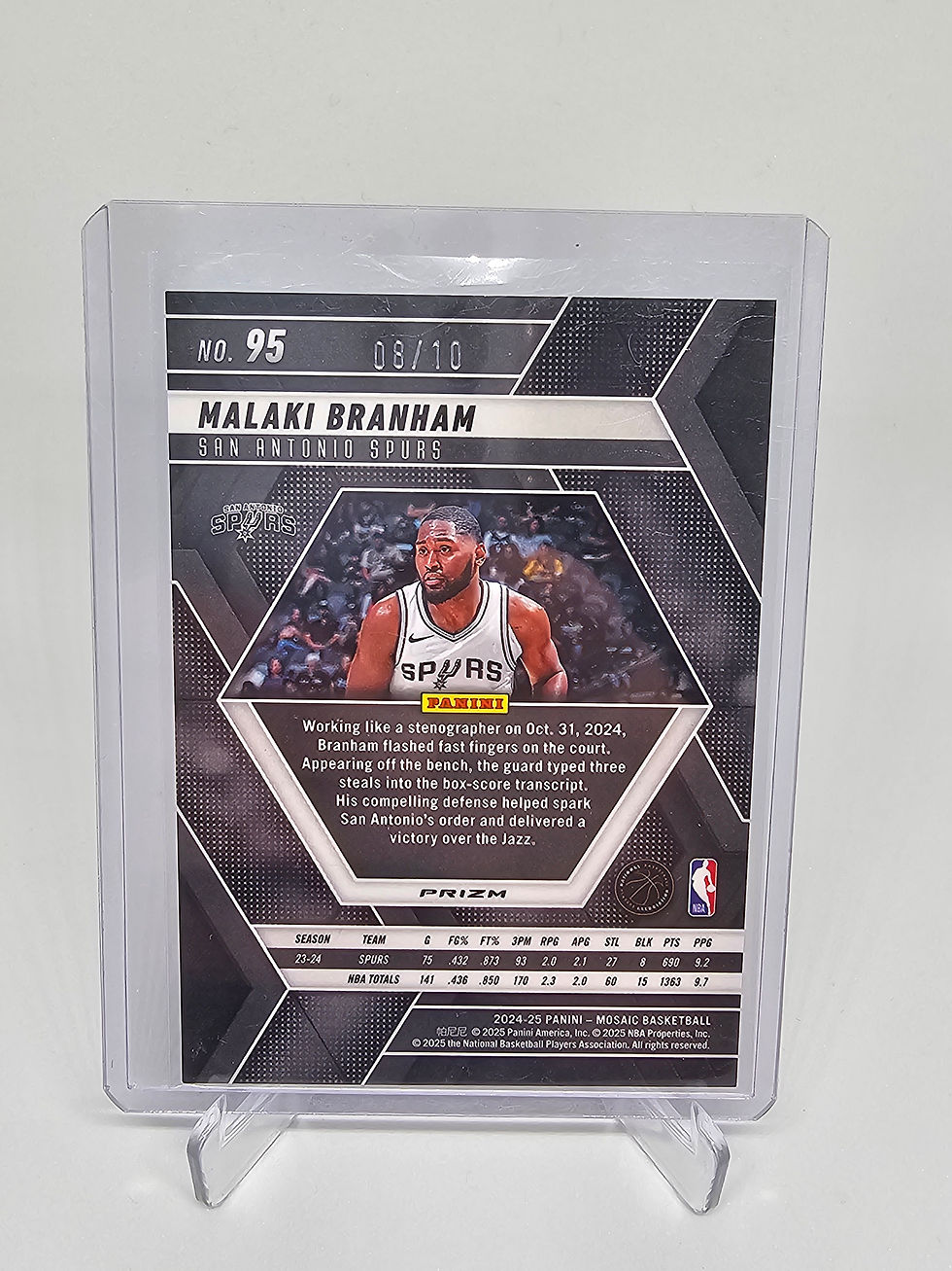 Thumbnail: Malali Branham Mosaic GOLD Prizm /10