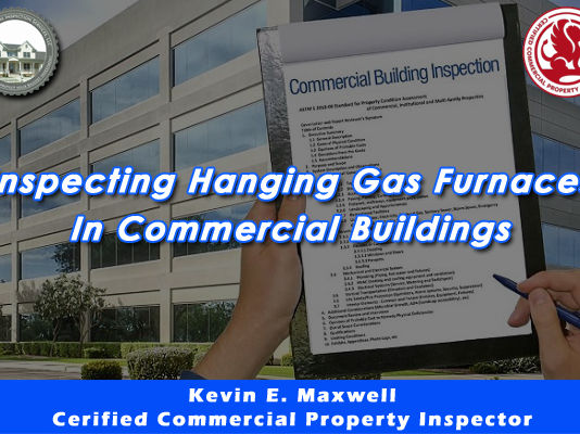 Inspecting Hanging Gas Furnace In Commercial Buildings.