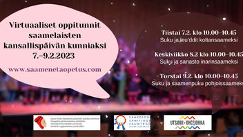 Muu suuhâ, muu sokkân, mu sohka, minun sukuni – virtuaaliset oppitunnit 7.–9.2.