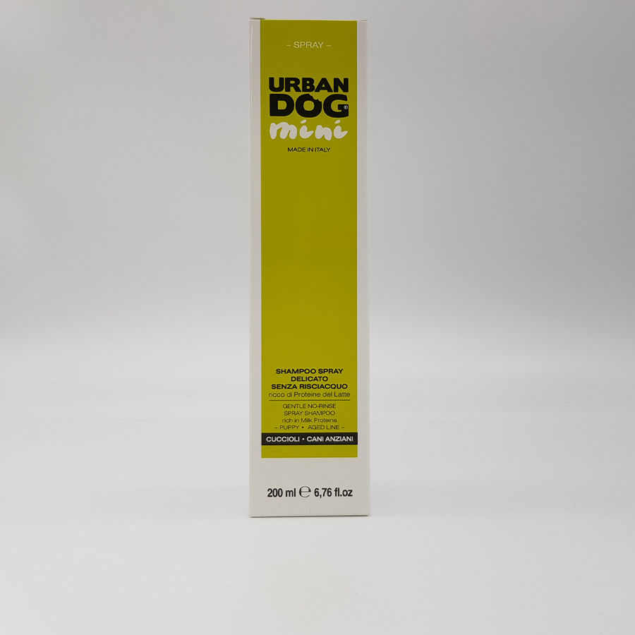 SHAMPOO SPRAY SENZA RISCIACQUO CUCCIOLI E CANI ANZIANI URBAN DOG