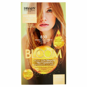 DIKSON BLOOM Crema Color Senza Ammoniaca n.830 BIONDO CHIARO DORATO