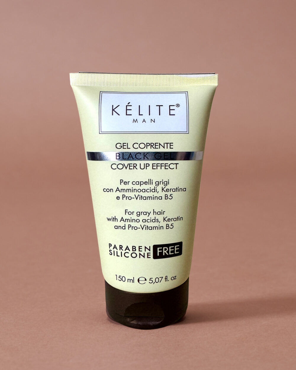 KELITE MAN BLACK GEL Gel Coprente Nero per Capelli Grigi 150ml