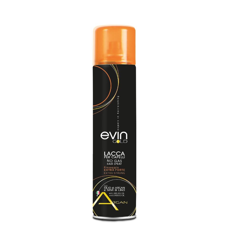 EVIN GOLD Lacca per Capelli NO GAS Fissaggio Extra Forte 400ml