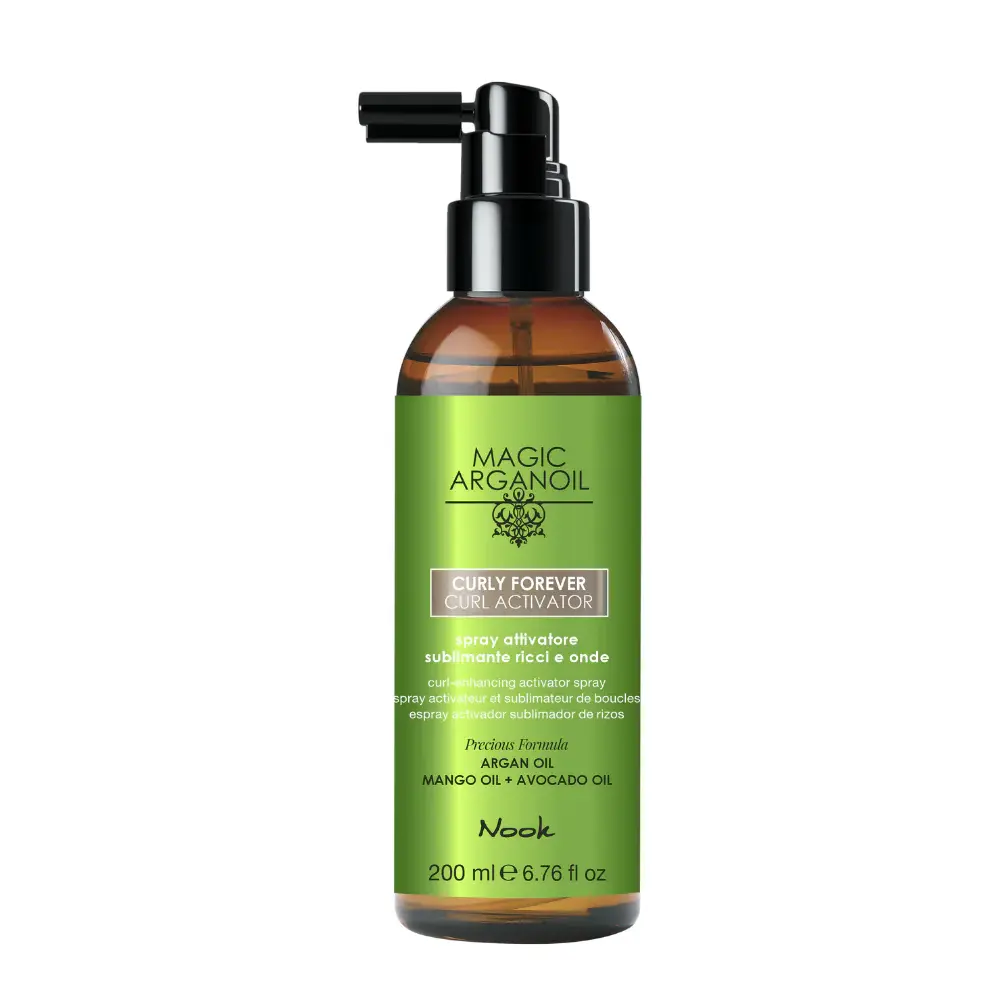 spray attivatore ricci a capelli asciutti