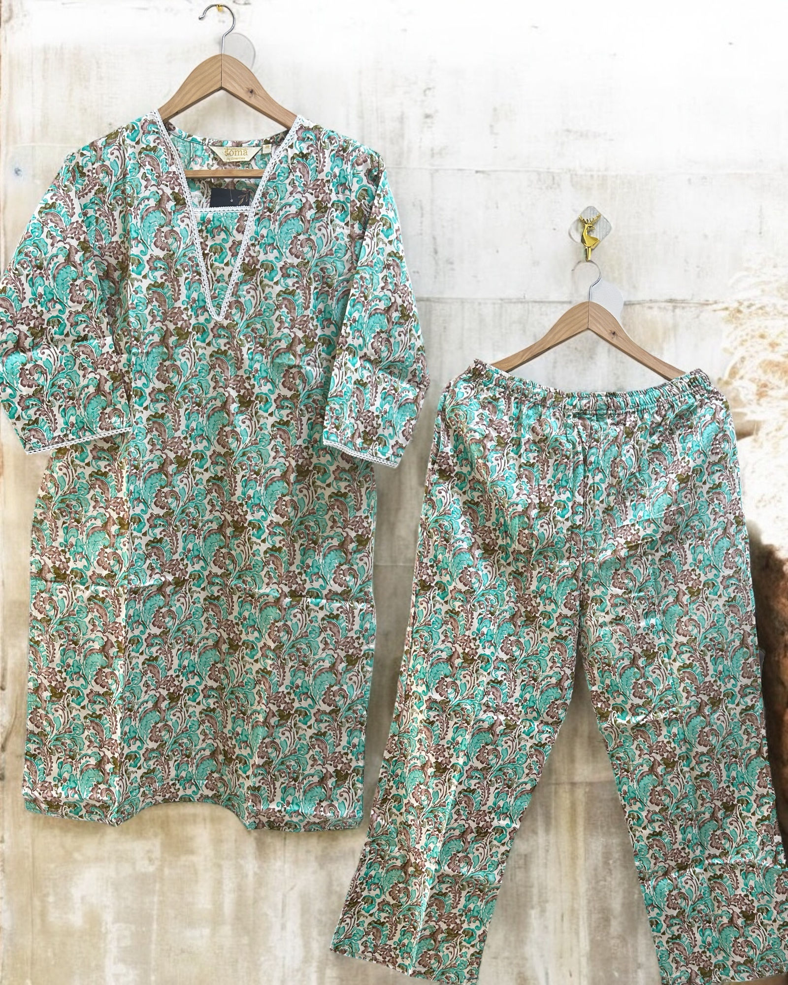 Soma Cotton Satin Set