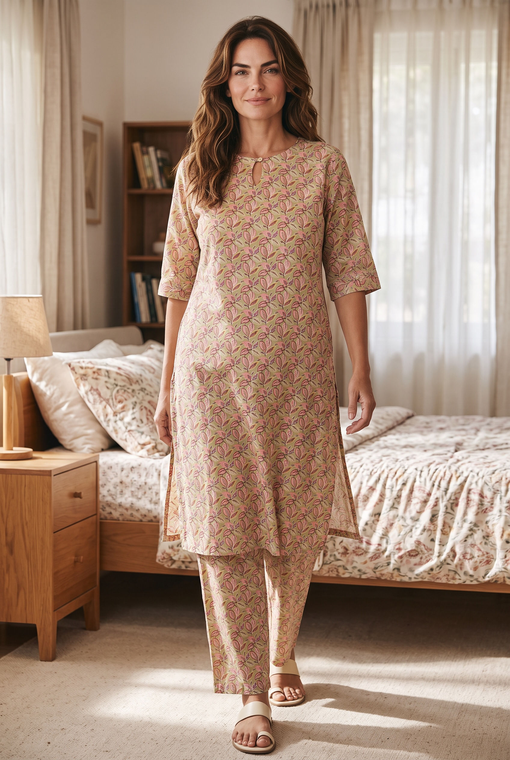 Short Sleeve Cotton Coord Set
