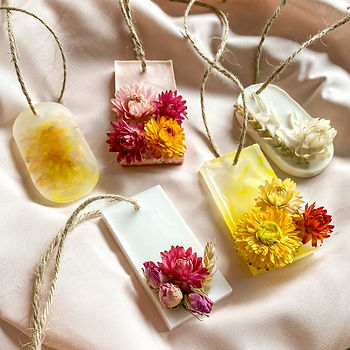 Zeep aan een touw en wax sachets