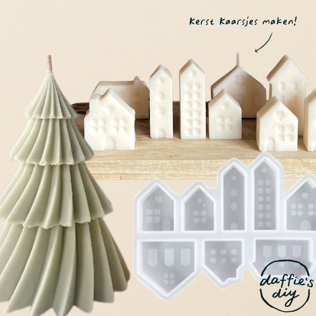 Kerst kaarsjes DIY pakket