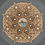 Thumbnail: Grateful Dead Cats Under the Stars Layered Mandala in Oak
