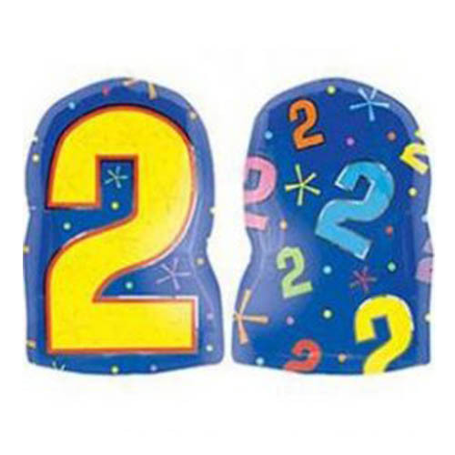 30" Yellow Number 2 Helium Balloon num22 Dream Party